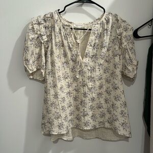 neuflora ruffled top